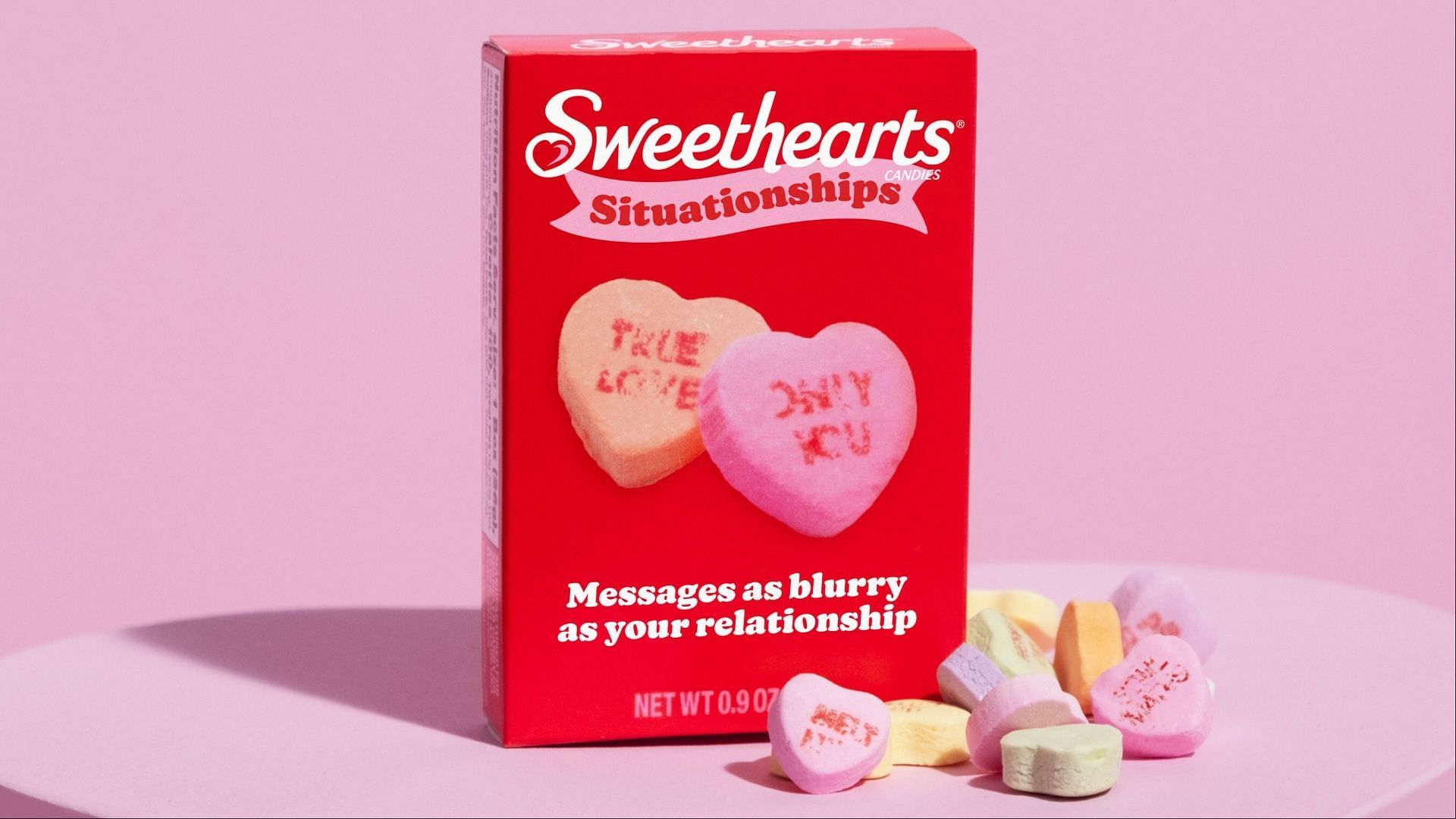 The Situationship Candy Boxes will be available for purchase starting January 8 (Image via Spangler)
